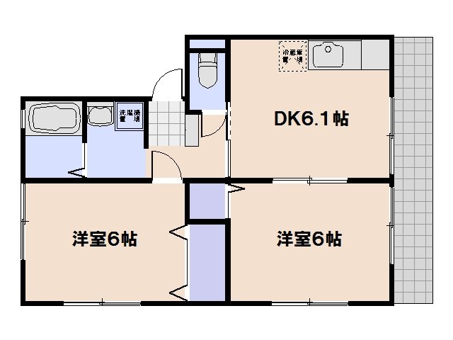 サンパール駅前A 間取り