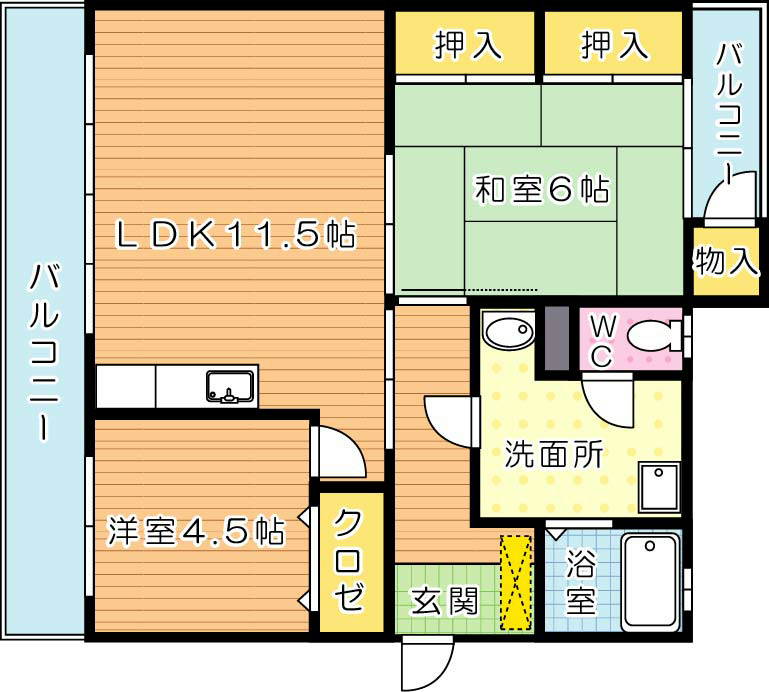 第2石打ビル 間取り図