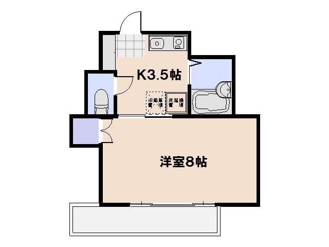 パルコーポ新宮 204号室 間取り