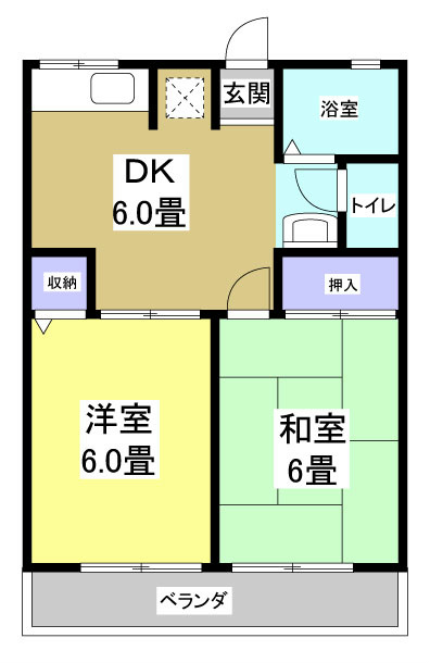 サンエイトB 間取り