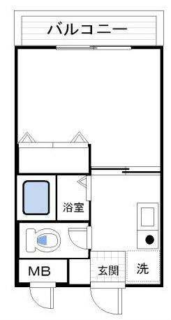 モトハウス 301号室 間取り