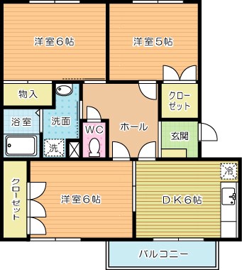 ニューエルディム上吉田 205号室 間取り
