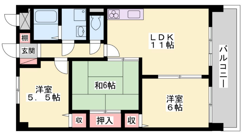 ベルコート加古川 間取り図