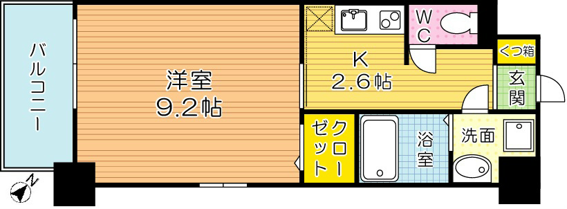 プランドール 901号室 間取り