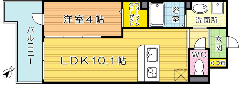 プランドール 805号室 間取り