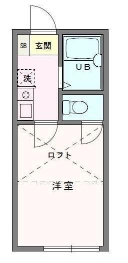 クンストハウス茅ヶ崎館  202号室 間取り