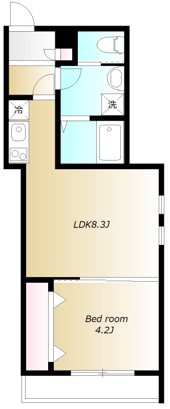 Charme 302号室 間取り