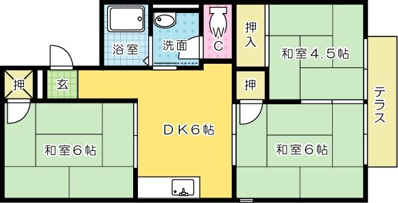 グランディール志井 間取り図