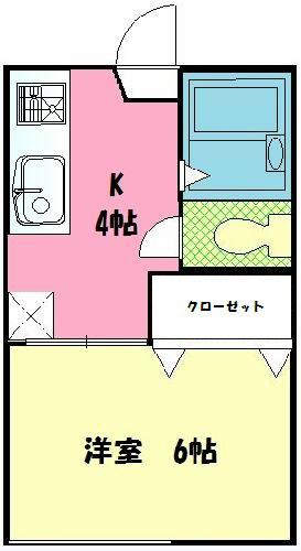 インペリアル 201号室 間取り