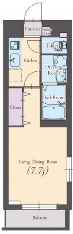 ツインズ 101号室 間取り
