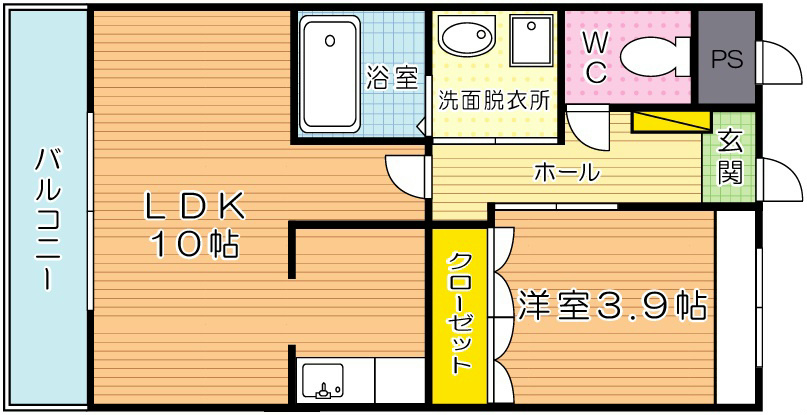 Marusan＆SunriseⅡ（マルサンサンライズ） 102号室 間取り