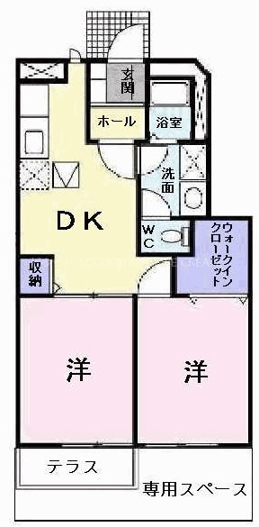 メゾン・アンソレイエ 間取り図