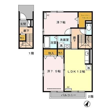 グランドソレーユ　Ｃ 間取り