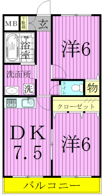 301号室 間取り