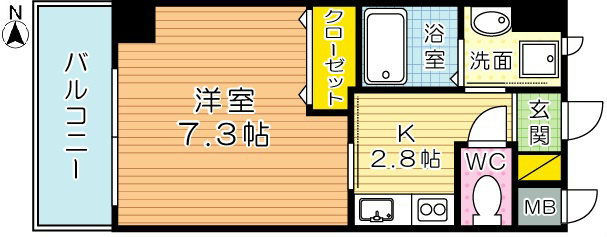 ERIOS COURT香春口 (エリオスコート香春口) 間取り図