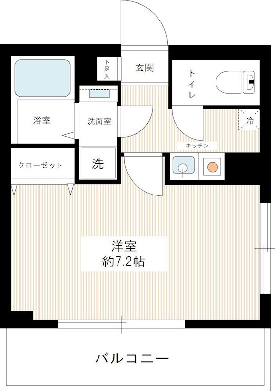 ＭＡＸＩＶ池袋 0207号室 間取り