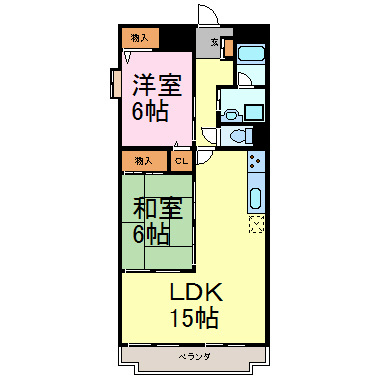Limpia高峯 303号室 間取り