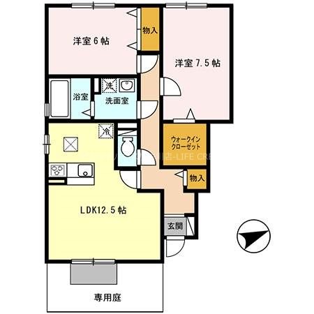 ガルウィング　ヒルズ 間取り図