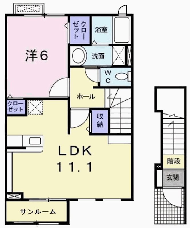 パニエ・ド・フルールⅡＢ 間取り図