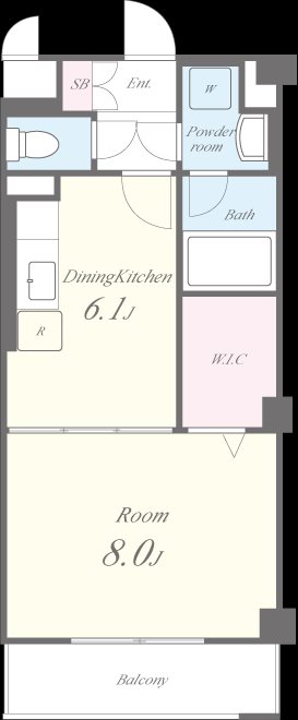 エバーヒルズN棟 間取り図