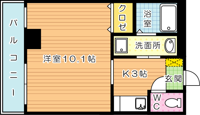 ＣｏＣｏメゾン（ココメゾン） 302号室 間取り