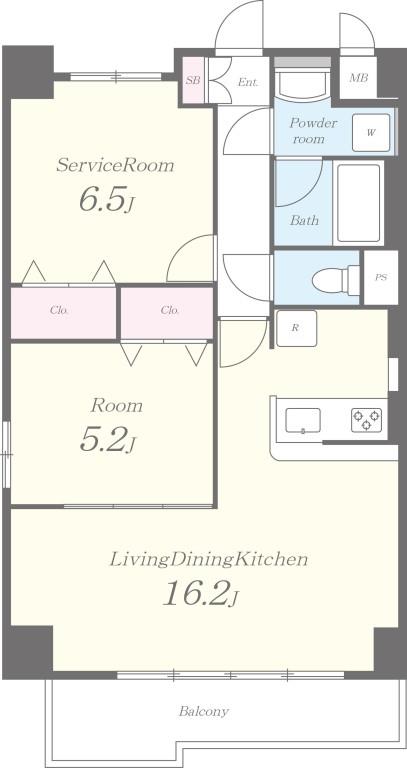クアドリフォリエブルー 間取り図