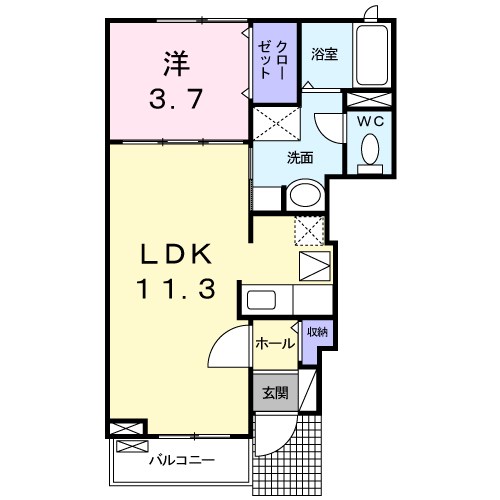 ラッフィナートM　B 間取り