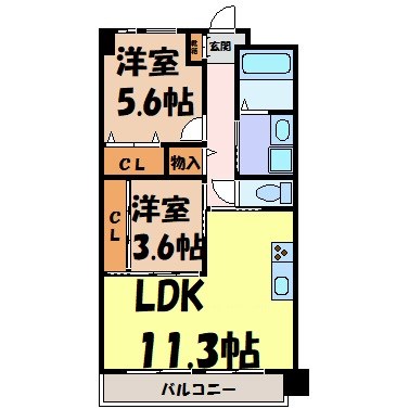 アクシア車道 間取り図