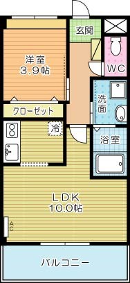 サンクピエール 103号室 間取り