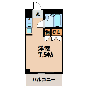 コスモパレスピースワン 間取り図