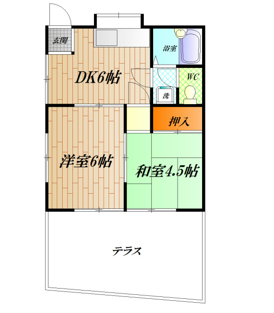 たかのアパート 101号室 間取り