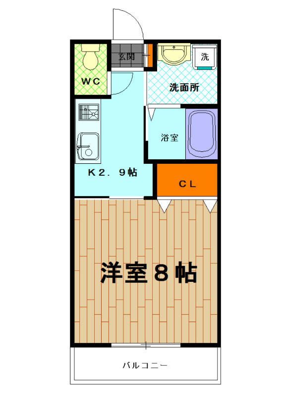 グラン・ディア  103号室 間取り