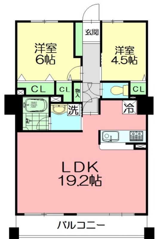 クリオ藤沢駅前 1004号室 間取り