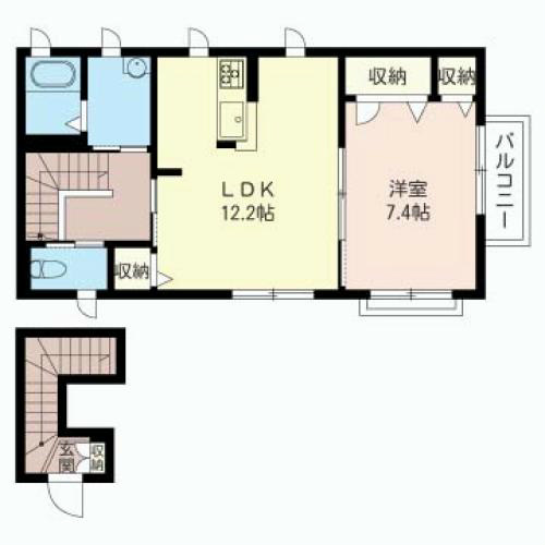 薬園台ヴィレッジB 201号室 間取り