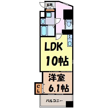 カスタリア志賀本通 間取り図