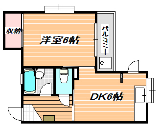 クレール五番館 間取り