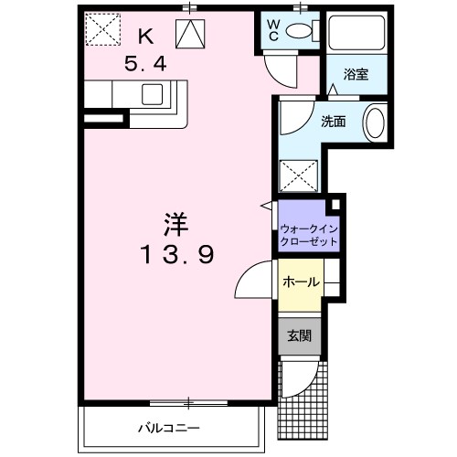 スプルースＫ 間取り図