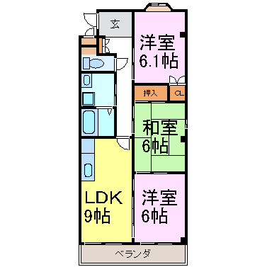 ヴィブレ司 間取り図