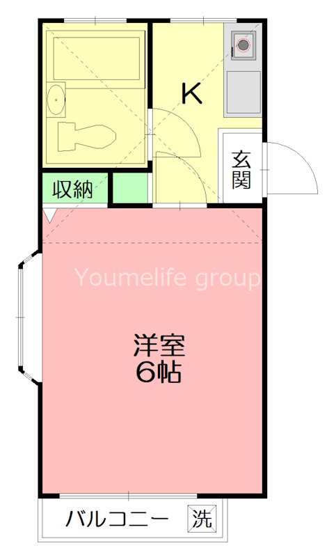 ドルフ5 203号室 間取り