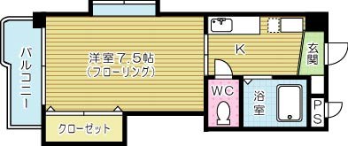 アビタシオン柳町 607号室 間取り