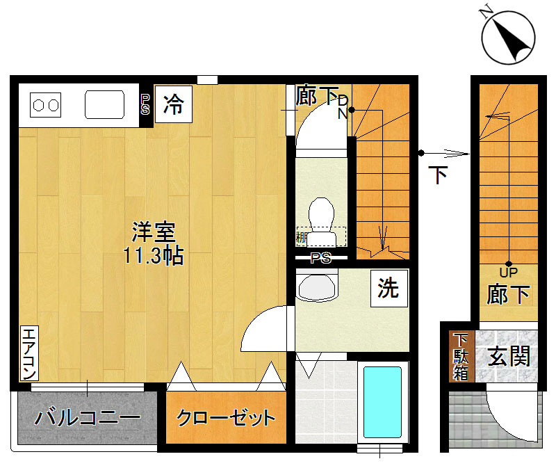 ルミエール 　 202号室 間取り
