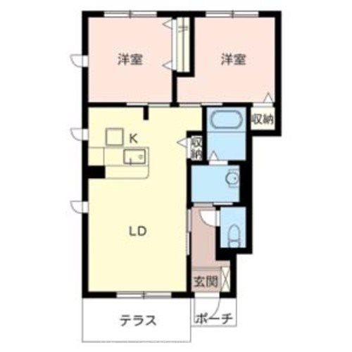 別府ハイツ峰　B棟 間取り図