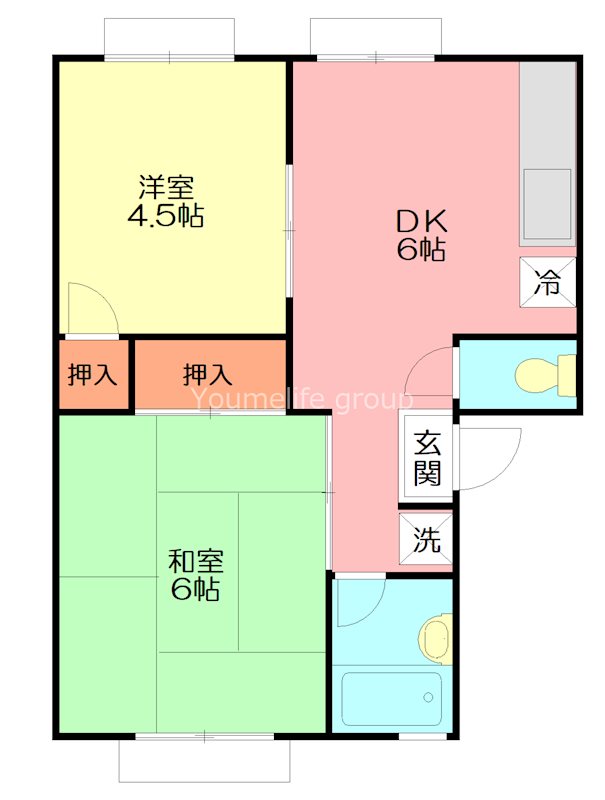 マーナーハウス 201号室 間取り