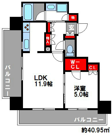 RJRプレシア千早 間取り