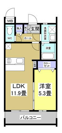 トライアンフ 302号室 間取り