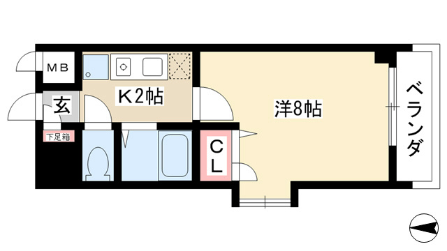 愛知県名古屋市中区大須２丁目 間取り