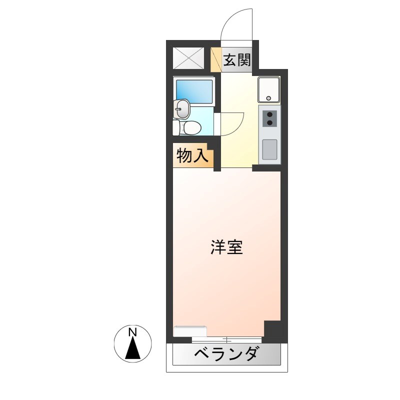 インプルーヴ今小路 405号室 間取り