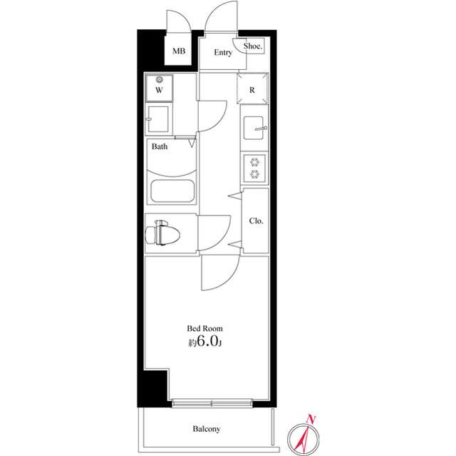 レガーロ平塚 601号室 間取り