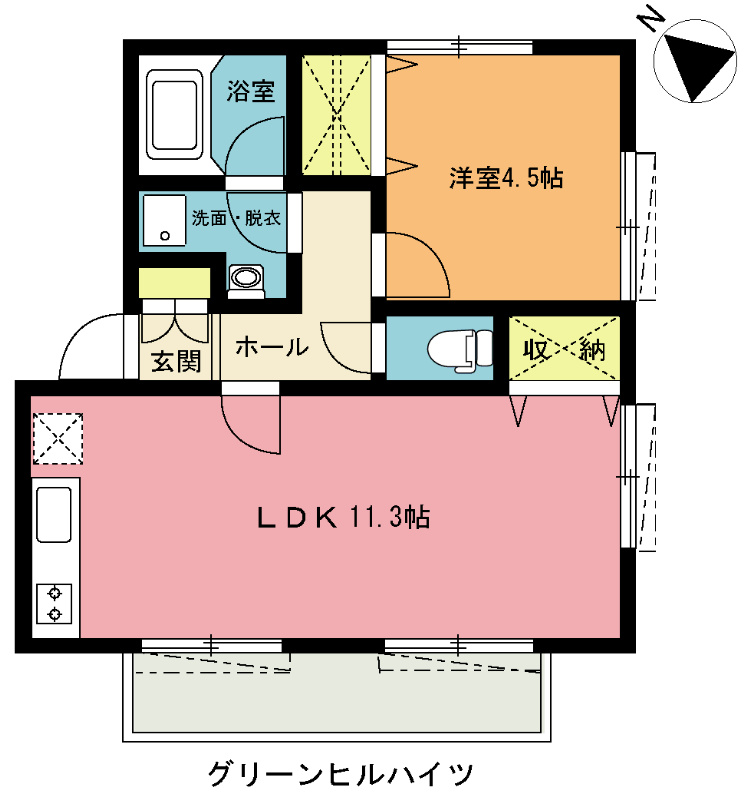 グリーンヒルハイツ 間取り