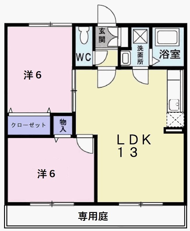 エスポワールドミールA 間取り図